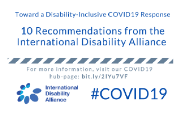 Ključne preporuke za uključivanje osoba s invaliditetom u odgovor na COVID19